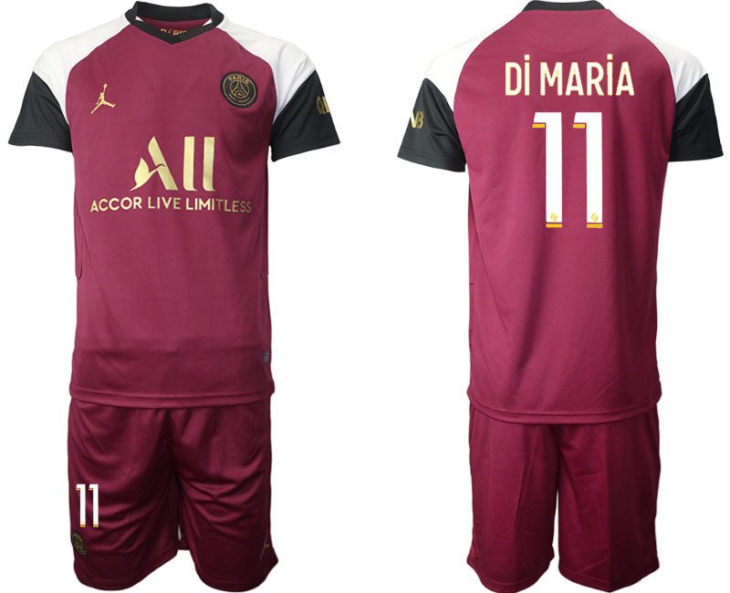 Men 2020-2021 club Paris St German away #11 red Soccer Jerseys